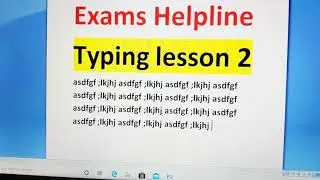 Typing basic || English || BHU Clerk ||  Typing 02 Class ||