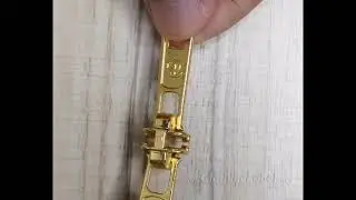 custom gold metal zipper sliders & zipper pulls