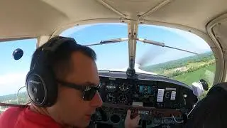 Flight to Hartford airport HXF from East Troy 57C.  Sodbusters STOL competition.