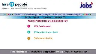 SQL Server Analytics Jobs | Littleton,CO
