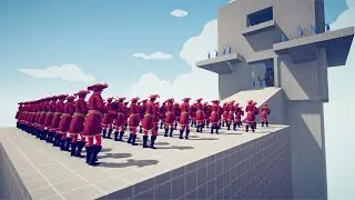 100x DYNAMITE THROWER ATTACK THE TOWER -Totally Accurate Battle Simulator | TABS