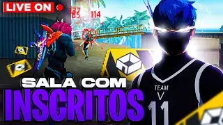 🟣 FREE FIRE - AO VIVO  🟣 SALA COM INSCRITOS  🔥 ATUALIZAÇÃO JUJUTSU KAISEN 🔥 BATTLE ROYALE 🔥 #100000