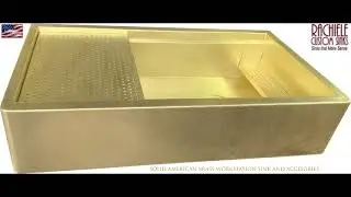 Custom Unlacquered Brass Kitchen Sinks Hand Crafted in the USA