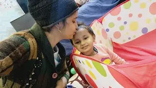 Aarna chunnu se darrr gayi #momdaugter #aarnasahu #minisinghh