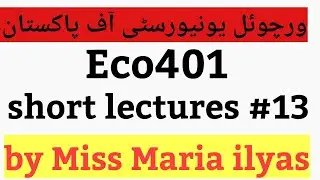 ECO 401 short lectures 13 |uncertainty&risk in Urdu/Hindi