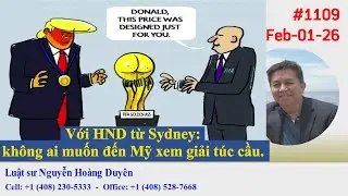 LS NHDuyên - DGCB#1109 - Với HND từ Sydney: không ai muốn đến Mỹ xem giải túc cầu.