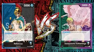 Rebecca Vs Doflamingo Green Purple | One Piece Tcg | OP04 Gameplay