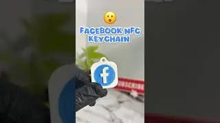 😲 Facebook NFC Keychain | 3D Printed Smart Keychain | Tap & Connect! #3dprinting #asmr #shorts