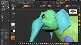 elephant stylized in Zbrush