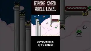 Another INSANE Kaizo Shell Level by PixlBitNick #kaizo #smw