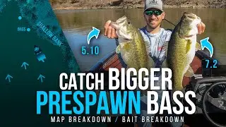 Catch BIGGER Prespawn Bass (Map Breakdown, Boat Positioning, and Baits)