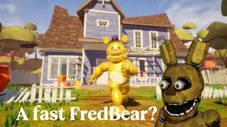 Running From FredBear and roasting him on Roblox! Comedy Fnaf Video. 