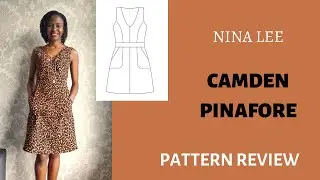 Nina Lee Camden Pinafore Pattern Review ft Minerva Crafts fabric