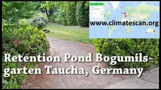 Retention Pond Bogumilsgarten Taucha, Germany
