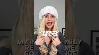 My Indian family reacts to my new blonde hair😀😀