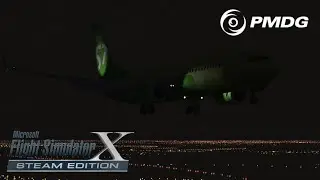 VATSIM. FSX. PMDG Boeing 737-800 NGX. Approach and Landing. UUDD/DME