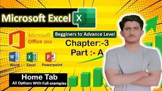 03 Microsoft Excel Home Tab ( Part A ) by Aamir Ali