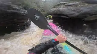 Low Water Panthertown creek Kayaking