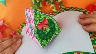 Como hacer una Tarjeta Pop Up paso a paso - (casita Navideña 🎄✨)