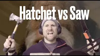 Hatchet vs Saw #outdoors #bushcraft #camping