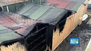 Ostia: ecco lo stabilimento Plinius distrutto dalle fiamme dopo gli attentati incendiari della notte