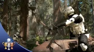 Star Wars Battlefront Endor Chase Training Mission - Safety Ain't The Point Of A Joyride Trophy