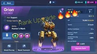 ORION RANK UPGRADE TO 5th star💥🤩🤩🤩 || Mech Arena Gameplay 🔥🔥🔥🔥