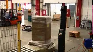 H B&Ouml;HL   Verpackungsl&ouml;sung Kunststoffringe mit W1 300VA und Palettenwickler mit Waage