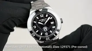 Montblanc 1858 Iced Sea Automatic Date 129371 (Pre-owned)