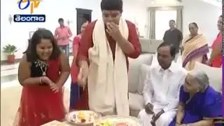 Raksha Bandhan | CM KCR Family Celebrated at Pragati Bhavan | Hyderabad