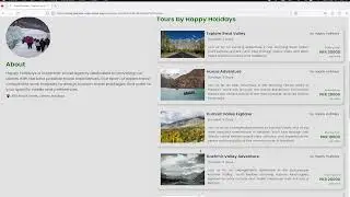 Travel Pakistan | Travel Booking App | MERN STACK | REACT JS| NODE JS | EXPRESS JS |  MONGO DB