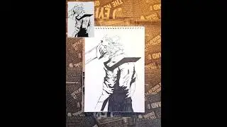رسم تينجي من أنمي رجل المنشار 🔥✅Drawing of Tenji from the anime Chainsaw Man