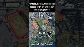 A trail from the Union Bay Natural Area to the U Village Bus Stop