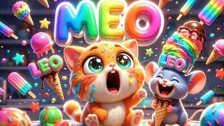 Ice Cream Trouble | funny cat and mouse no voice 3d cartoon for kids | Rupkothar Tori | meo and leo