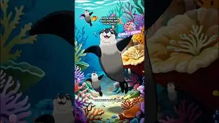 Can you guess how many sea lions are dancing? 🦭🫶🏻✨🌊 #animals #dance #youtubeshorts #sealions