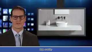 Ceramic Square Above Counter White Bathroom Sink Art Basin