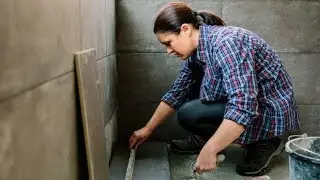 Watch how to fix Tiles perfectly: satisfying step-by-step process#youtube#trending#viral#shorts....