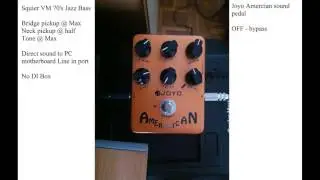 Joyo American Sound Bass demo ( Nirvana bass sound)
