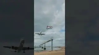 The Beach Where Planes Nearly Touch Your Head #geographicwonders #worldfacts #geography #facts