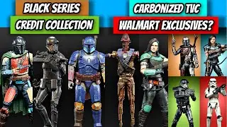 Star Wars Black Series CREDIT COLLECTION!  TVC Carbonized Figs! Walmart Exclusives? All Mandalorian!