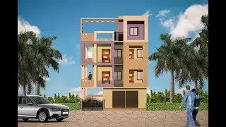 3DsMax Elevation - Er. Ravi Yadav (Design Centre Indore)