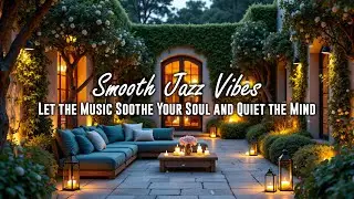 Romantic Night Garden & Smooth Jazz Vibes | Let the Music Soothe Your Soul and Quiet the Mind