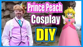 Princess Peach Costume Cosplay | Male version