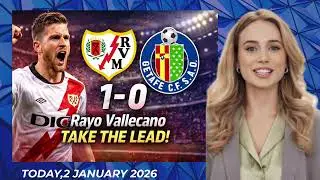 De Frutos Strikes! Rayo Vallecano Lead Getafe 1-0🌔