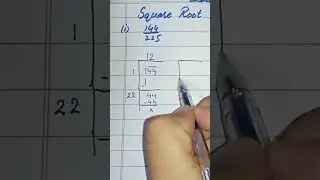 | Square Root | Square Root by Division Method | #squareroot #squarerootbydivisionmethod
