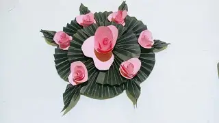 amazing colourful flower with a chart paper #art #artandcraft #design