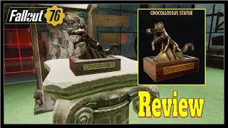 Fallout 76 Crocollossus Statue Review!!! (Fallout 1st Item)