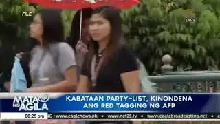 Kabataan Partylist, kinondena ang red tagging ng AFP