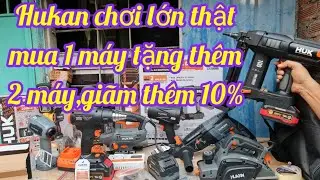 🔴💥 Súng bắn đinh HUK mẫu mới siêu đẹp,mua 1 máy tặng thêm 2 máy |Kĩ thuật máy xây dựng Hồng Nhiên