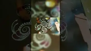 Simple Kolam #kolam #muggulu #rangoli #smallkolam #easyrangoli #easykolam #easytodraw #kuttikolam